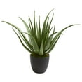 thumbnail image 1 of Nearly Natural 26" Plastic Aloe Artificial Plant, Green, 1 of 3