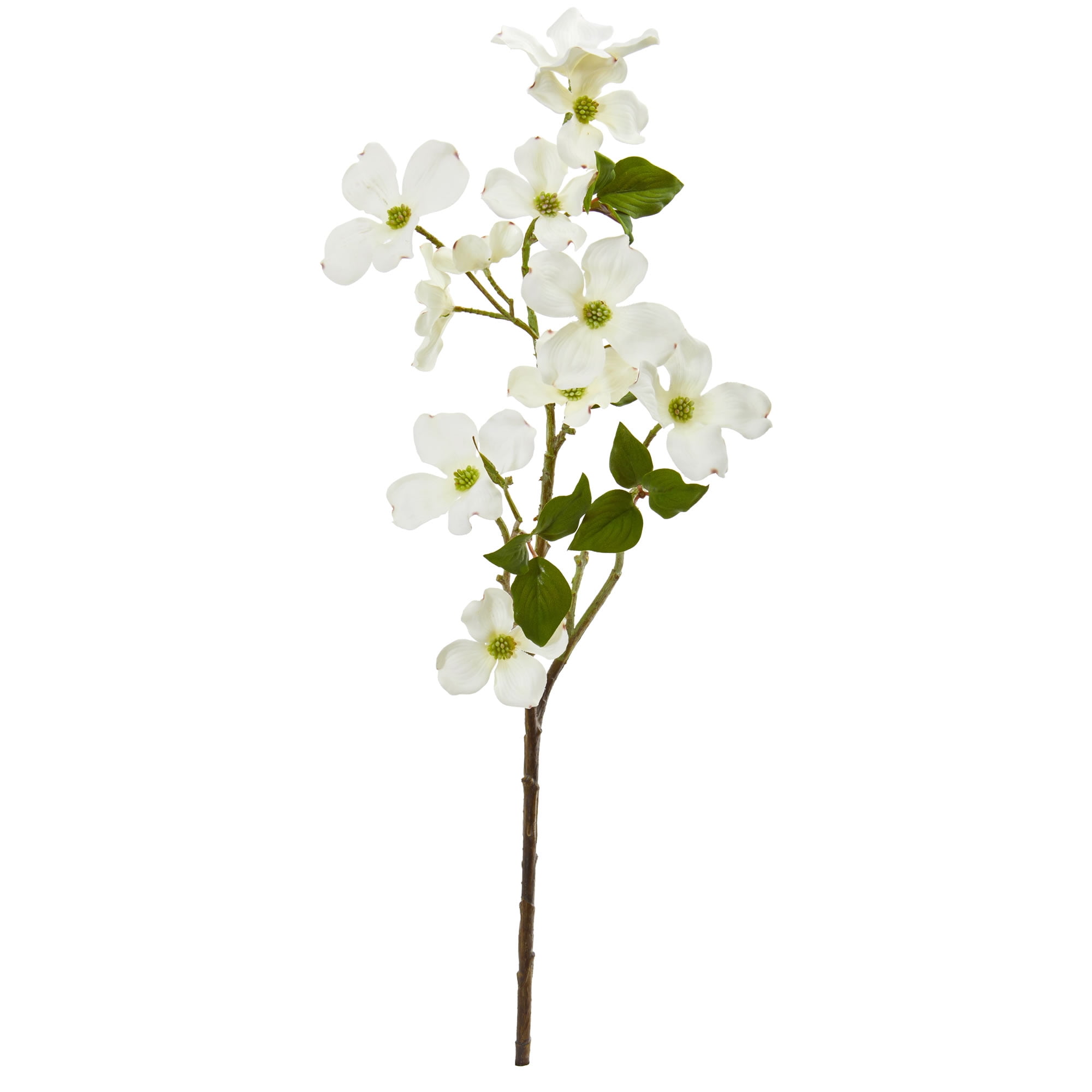 Nearly Natural 26in. White Dogwood Artificial Flower (Set of 12)