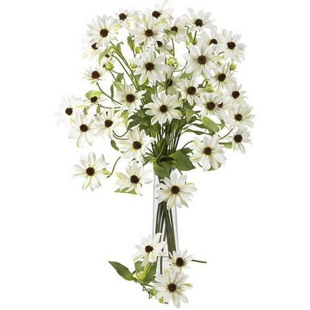 Nearly Natural 28.5" Cosmos Stem, White, 12pc