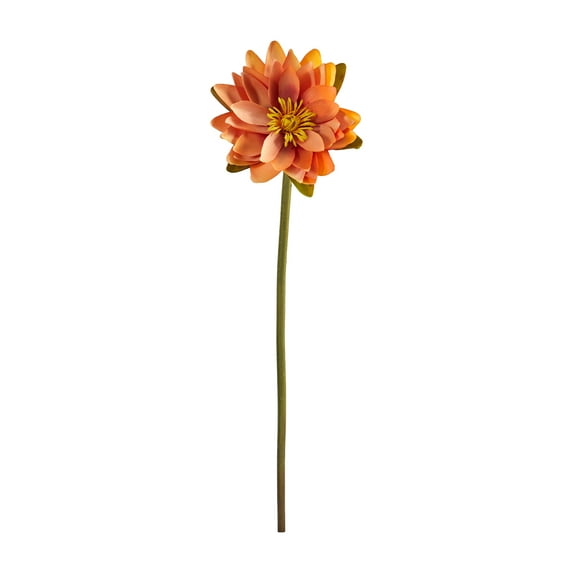 Nearly Natural 28" Lotus Artificial Flower (Set of 4), Brown