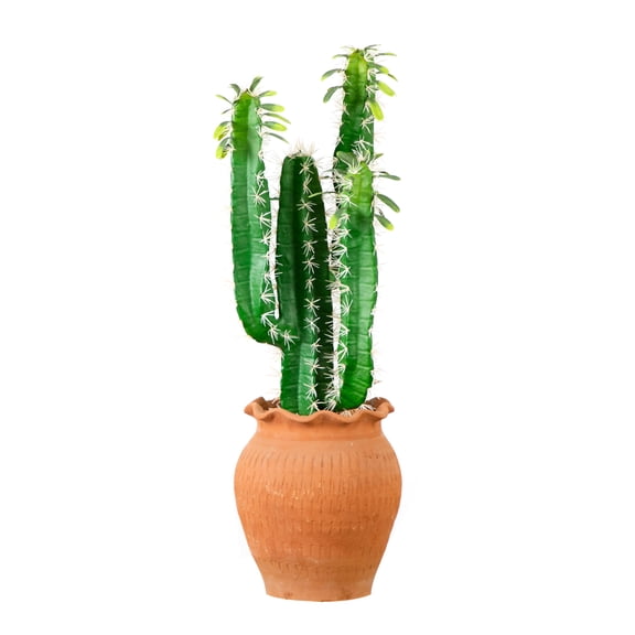 Nearly Natural 28in. Artificial Cactus in Terracotta Planter