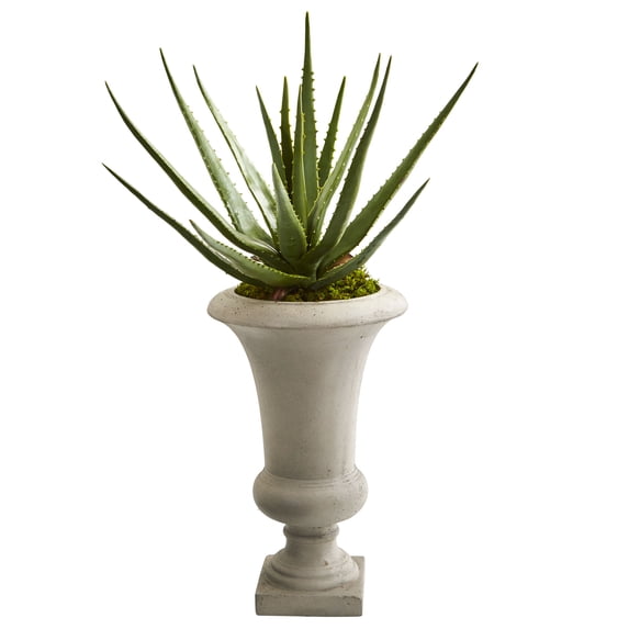 Nearly Natural 29-In. Aloe Artificial Plant in Urn