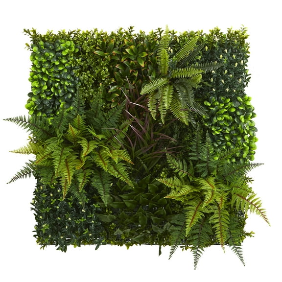 Nearly Natural 29" x 29" Plastic Foliage Artificial Plant UV Resistant, Green