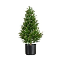Nearly Natural 2ft. UV Resistant Artificial Rosemary Cone Topiary Tree (Indoor/Outdoor)