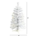 thumbnail image 1 of Nearly Natural 2ft. White Artificial Christmas Tree with 35 LED Lights and 72 Bendable Branches, 1 of 6