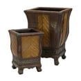 thumbnail image 1 of Nearly Natural 2pc Decorative Wood Planter Set, 1 of 5