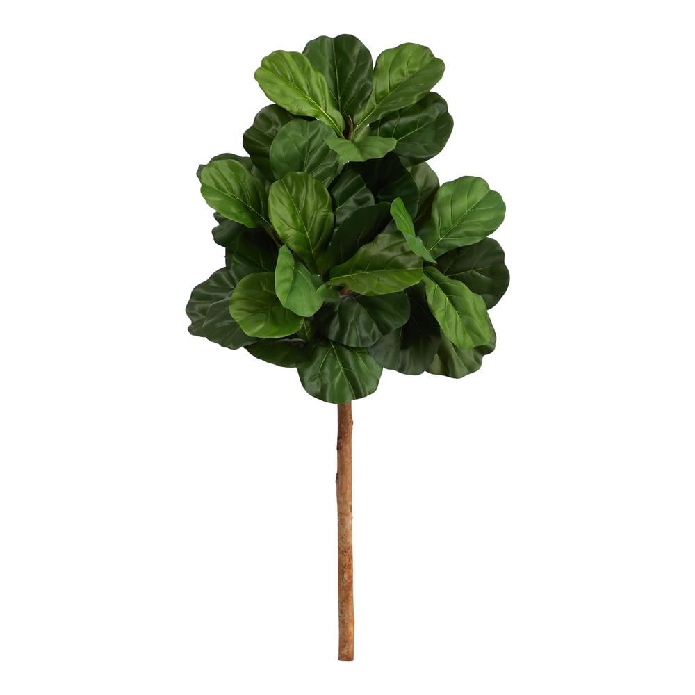 Lifelike 3.5' Fiddle Leaf Fig Artificial Tree in Plastic