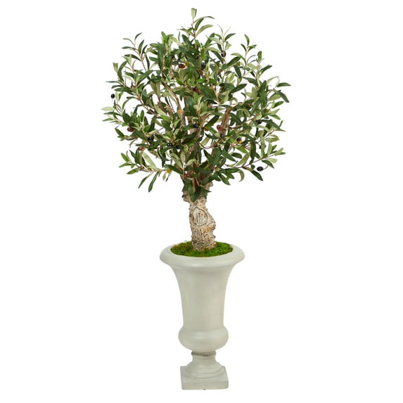 Nearly Natural 3.5' Olive Artificial Tree in Sand Colored Urn