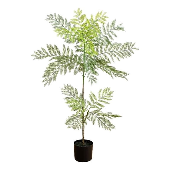 Nearly Natural Potted Jacaranda Artificial Tree with Planter - 3.5' - Green