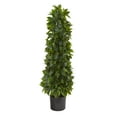 thumbnail image 1 of Nearly Natural 3' Sweet Bay Cone Topiary Artificial Tree, 1 of 2