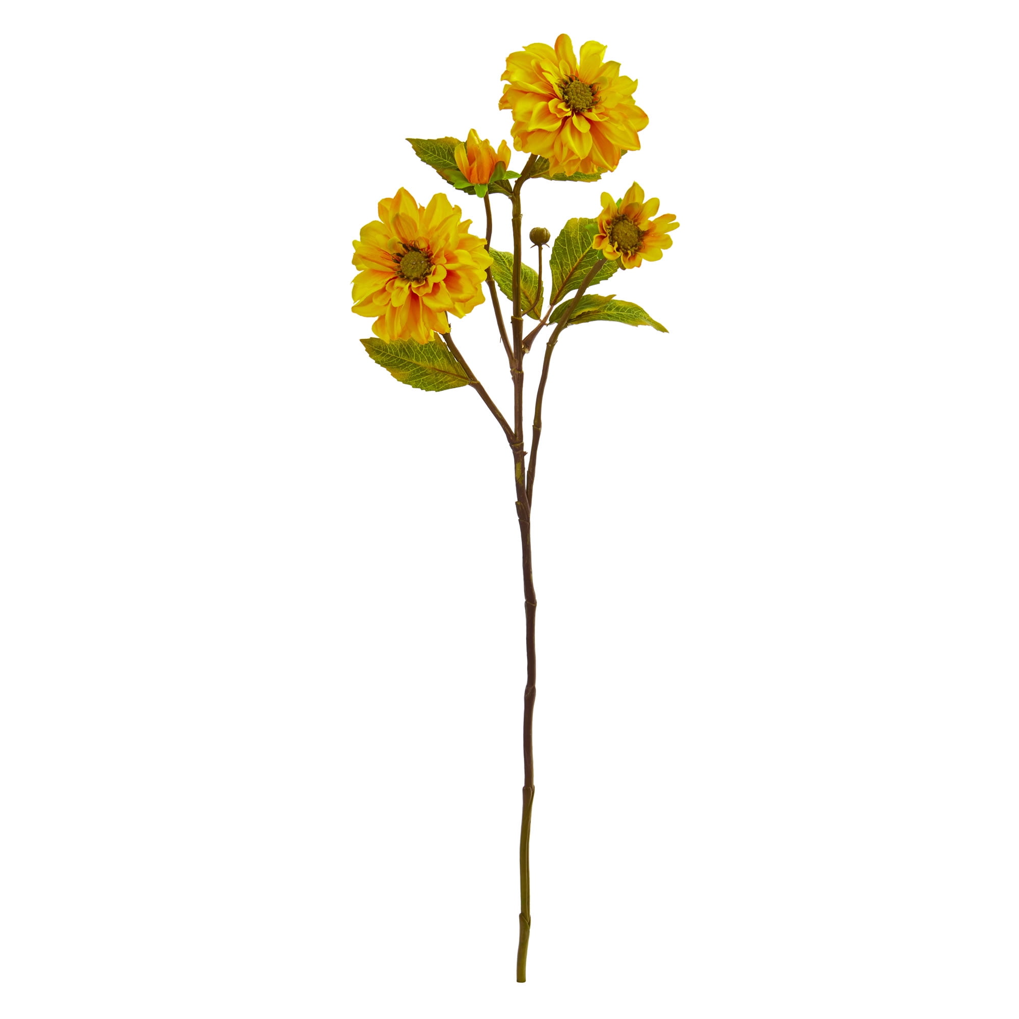 Nearly Natural 30-In. Zinnia Artificial Flower (Set of 6)