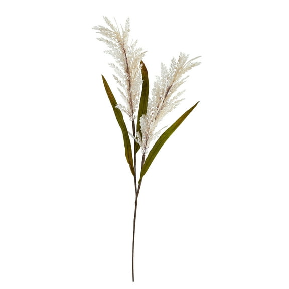 Nearly Natural 30" Sorghum Harvest Artificial Flower (Set of 12), White