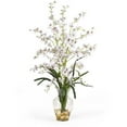 thumbnail image 1 of Nearly Natural 31" Dancing Lady Orchid with Liquid Illusion Artificial Flowers, White, 1 of 2