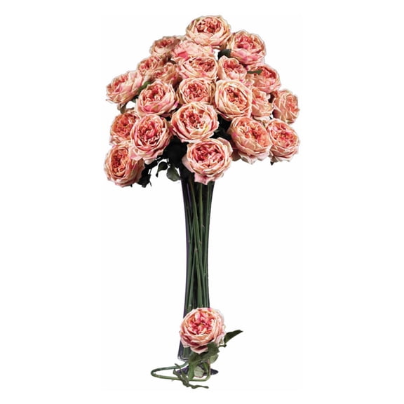 Nearly Natural 31" Large Rose Stem, Pink, 12pc