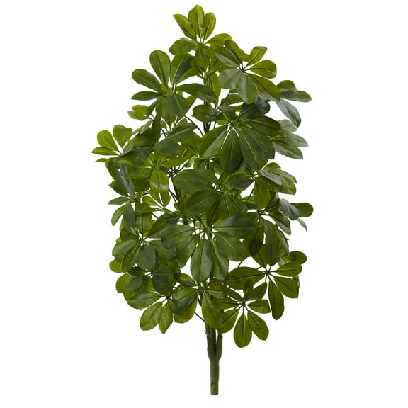 Nearly Natural 32 Green Baby Schefflera Artificial Plant (Real Touch) (Set of 2)