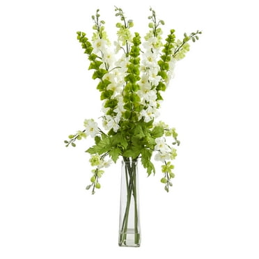 Nearly Natural 34-In. Delphinium and Bell of Ireland Artificial Arrangement