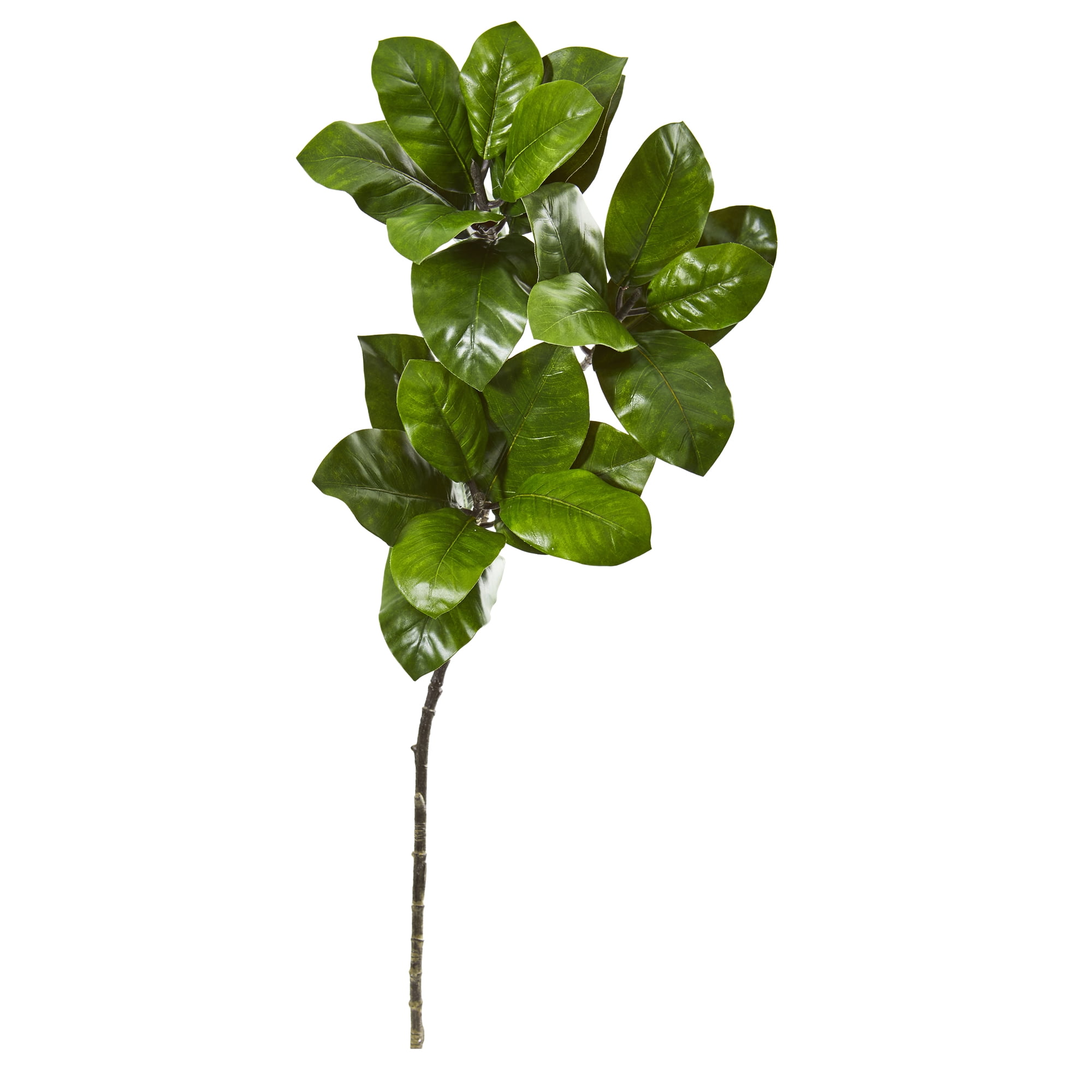 Nearly Natural 35" Magnolia Leaf Artificial Spray Plant (Set of 3), Green
