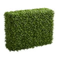 thumbnail image 1 of Nearly Natural 39" Boxwood Hedge Artificial Greenery Panel (Indoor/Outdoor), Green, 1 of 4