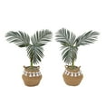 thumbnail image 1 of Nearly Natural 3ft. Artificial Golden Cane Palm Tree with Handmade Jute & Cotton Basket with Tassels DIY KIT (Set of 2), Green, 1 of 4