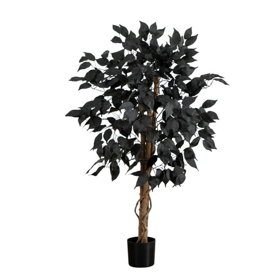Nearly Natural Ficus Artificial Halloween Potted Tree - 3' - Unlit