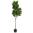 thumbnail image 1 of Nearly Natural 4.5' Fiddle Leaf Fig Artificial Tree, 1 of 4