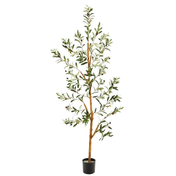 Nearly Natural 4.5' Olive Artificial Tree, Green