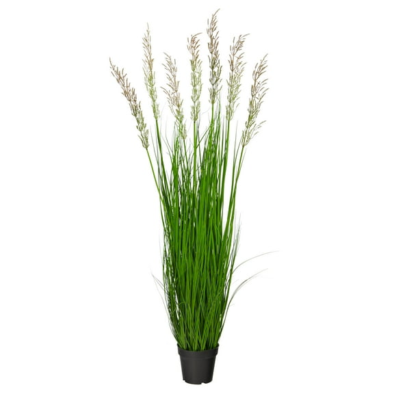 Nearly Natural 4.5' Plume Grass Artificial Plant, Green