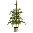 thumbnail image 1 of Nearly Natural 4.5' Pre-Lit Christmas Pine Artificial Tree in Decorative Planter, 1 of 10