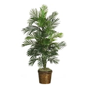 Nearly Natural 4.5ft. Areca Palm Artificial Tree with Basket
