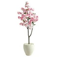 thumbnail image 1 of Nearly Natural 4.5ft. Cherry Blossom Artificial Tree in White Planter, 1 of 4