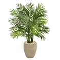 thumbnail image 1 of Nearly Natural 4’ Areca Palm Artificial Tree in Sand Colored Planter, 1 of 3