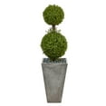 thumbnail image 1 of Nearly Natural 4' Boxwood Artificial Topiary, Green, 1 of 4