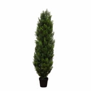 Nearly Natural 4 Cedar Tree Artificial Tree Indoor/Outdoor, Green