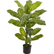 Nearly Natural 4' Dieffenbachia Artificial Plant (Real Touch), Green