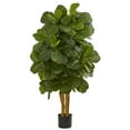thumbnail image 1 of Nearly Natural 4' Fiddle Leaf Fig Artificial Tree, 1 of 8
