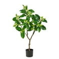 thumbnail image 1 of Nearly Natural 4' Grapefruit Flower Artificial Tree, 1 of 4