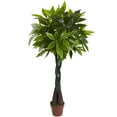 thumbnail image 1 of Nearly Natural 4' Money Plant (Real Touch), Green, 1 of 3