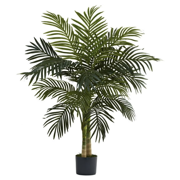Nearly Natural 4-ft. Artificial Golden Cane Palm Tree