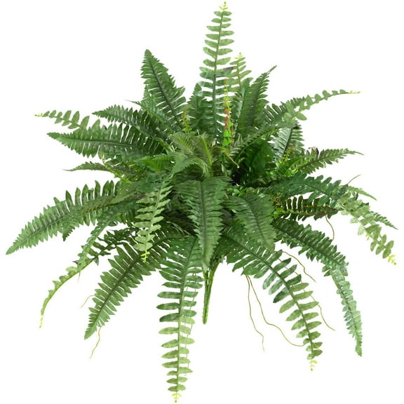 Nearly Natural 40" Boston Fern Artificial Plant (Set of 2), Green