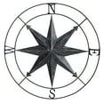 thumbnail image 1 of Nearly Natural 40" Washed Nautical Metal Compass Wall Art Decor, 1 of 3