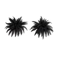 thumbnail image 1 of Nearly Natural Halloween Artificial Boston Ferns - 40" - Black - Set of 2, 1 of 4