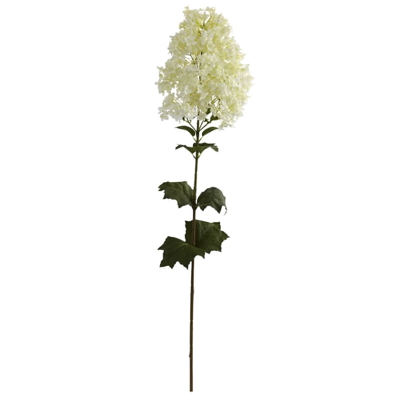 Nearly Natural 40in. Peegee Hydrangea Artificial Flower (Set of 2), White