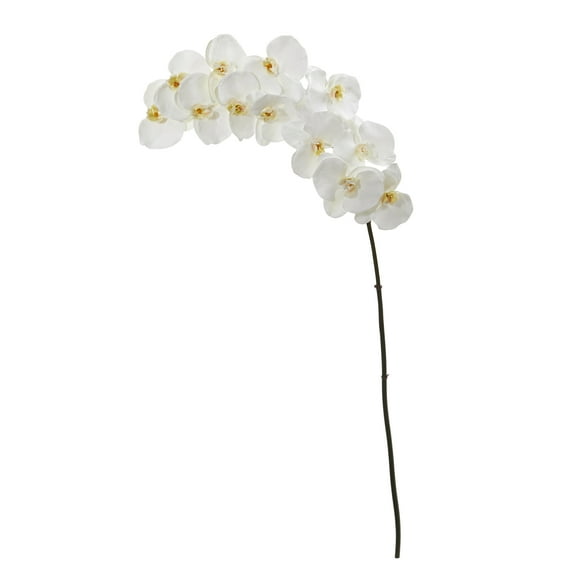 Nearly Natural 44in. Phalaenopsis Orchid Artificial Flower (Set of 3), White