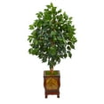 thumbnail image 1 of Nearly Natural 46in. Ficus Artificial Tree in Decorative Planter, 1 of 4