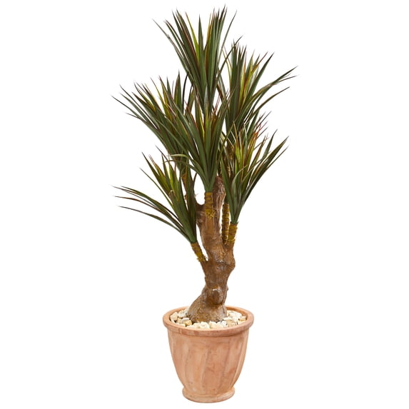 Nearly Natural 48” Yucca Artificial Tree in Planter UV Resistant (Indoor/Outdoor)