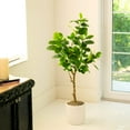 thumbnail image 1 of Nearly Natural Potted Audrey Ficus Artificial Tree - 4' - Unlit, 1 of 8