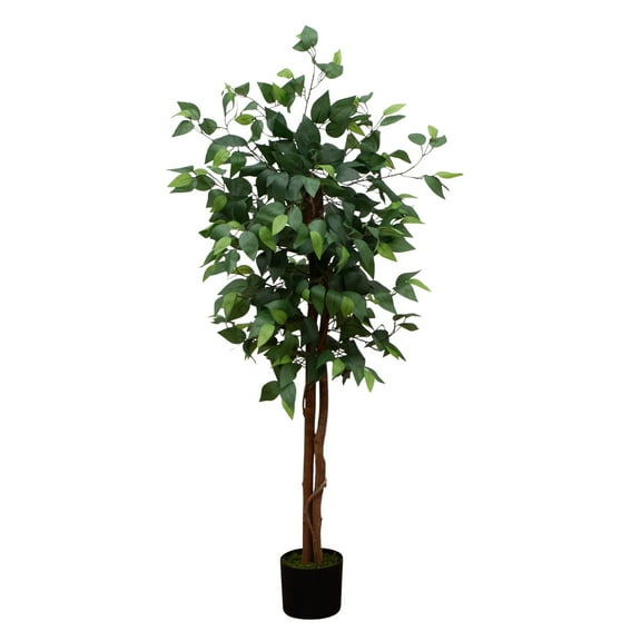 Nearly Natural 4ft. Artificial Double Trunk Ficus Tree