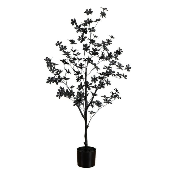 Nearly Natural 4ft. Artificial Halloween Black Enkianthus Tree