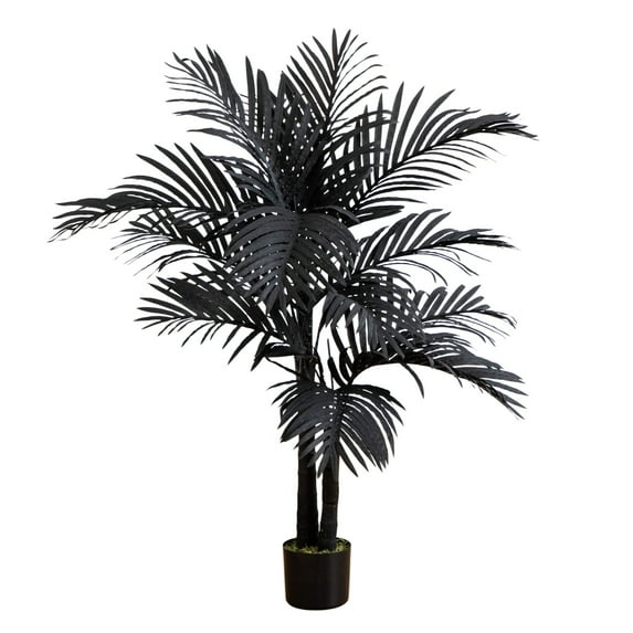 Nearly Natural Artificial Golden Cane Halloween Potted Tree - 4' - Unlit