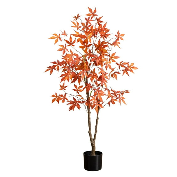 Nearly Natural 4ft. Autumn Japanese Maple Artificial Fall Tree